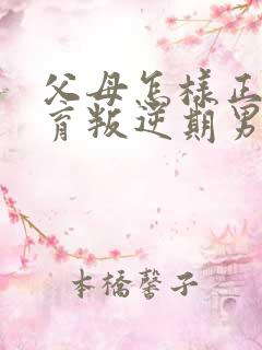 父母怎样正确教育叛逆期男孩子