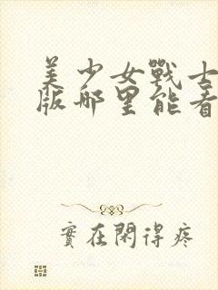 美少女战士国语版哪里能看