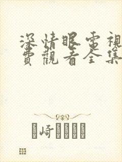 深情眼电视剧免费观看全集番外