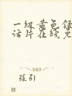 一级黄色录像生活片在线免费观看