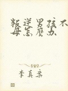 叛逆男孩不理父母怎么办