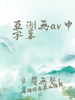 亚洲无av中文字幕