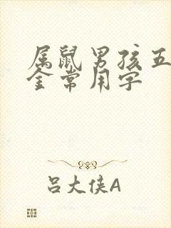 属鼠男孩五行缺金常用字