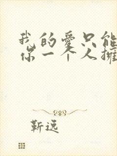 我的爱只能够给你一个人拥有是什么歌