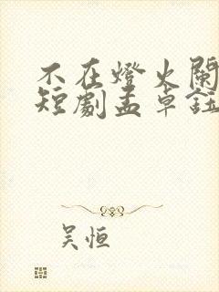 不在灯火阑珊处短剧孟卓钰