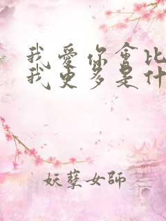 我爱你会比你爱我更多是什么歌