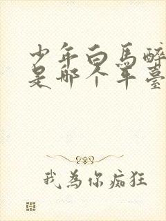 少年白马醉春风是哪个平台的