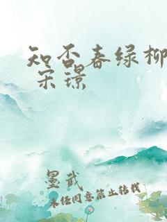 知否春绿柳瑶瑶 宋璟