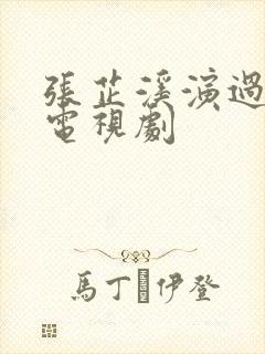 张芷溪演过哪些电视剧