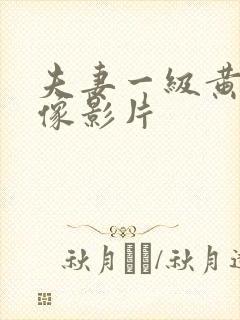 夫妻一级黄色录像影片