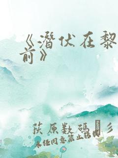 《潜伏在黎明之前》