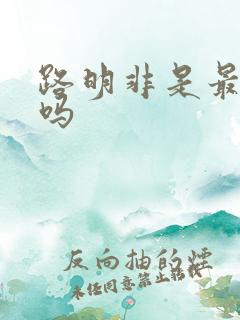 路明非是最强的吗