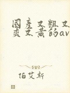 国产又粗又猛又爽又黄的av