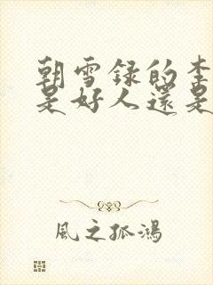 朝雪录的李牧云是好人还是坏人