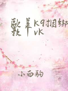 欧美k9捆绑调教丨vk