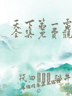 天下第一电视剧全集免费观看高清