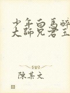 少年白马醉春风大师兄君玉