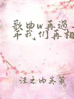 歌曲w再过二十年我们再相会