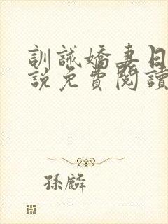 训诫娇妻日常小说免费阅读