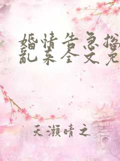 婚情告急总裁别乱来全文免费阅读