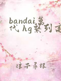 bandai万代 hg系列高达拼装模型