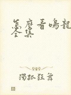 怎么看鸣龙少年全集