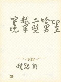 穿越二哈cp楚晚宁双男主