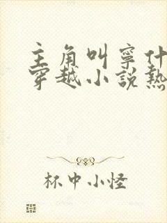 主角叫宁什么的穿越小说热门小说名字