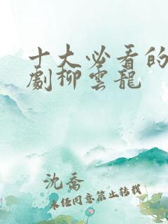 十大必看的谍战剧柳云龙