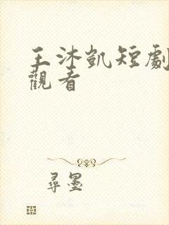 王沐凯短剧免费观看