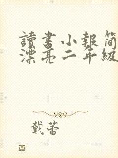 读书小报简单又漂亮二年级