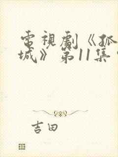 电视剧《孤战迷城》第11集完整版在线观看