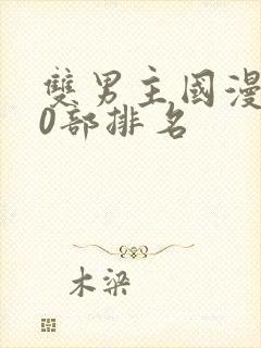 双男主国漫100部排名