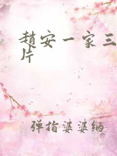 赵安一家三口照片