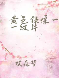 黄色录像一级片一级片