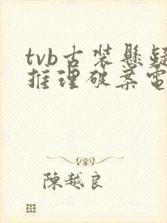 tvb古装悬疑推理破案电视剧