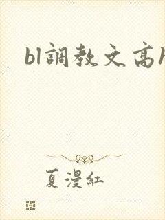 bl调教文高h