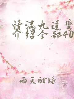 情满九道弯剧情介绍全部40集