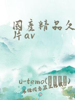 国产精品久久毛片av