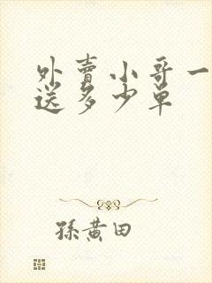 外卖小哥一天能送多少单