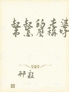 叔叔的老婆的弟弟怎么称呼