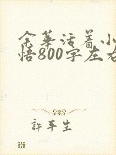 余华活着小说感悟800字左右