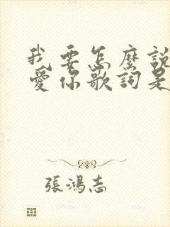 我要怎么说我不爱你歌词是什么歌