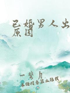 已婚男人出轨的原因