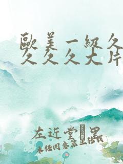 欧美一级久久久久久久大片