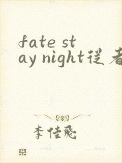 fate stay night从者
