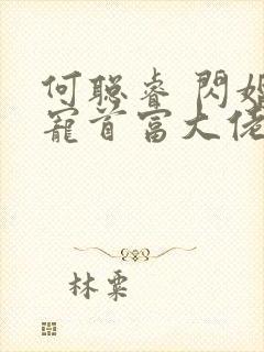 何聪睿 闪婚成宠首富大佬爱上我