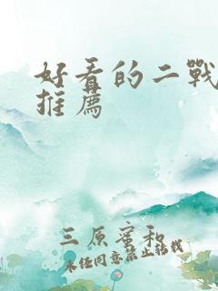 好看的二战电影推荐