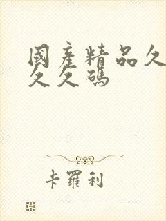 国产精品久久久久久码