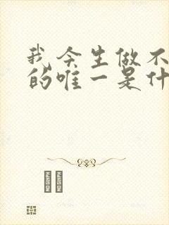 我今生做不了你的唯一是什么歌名